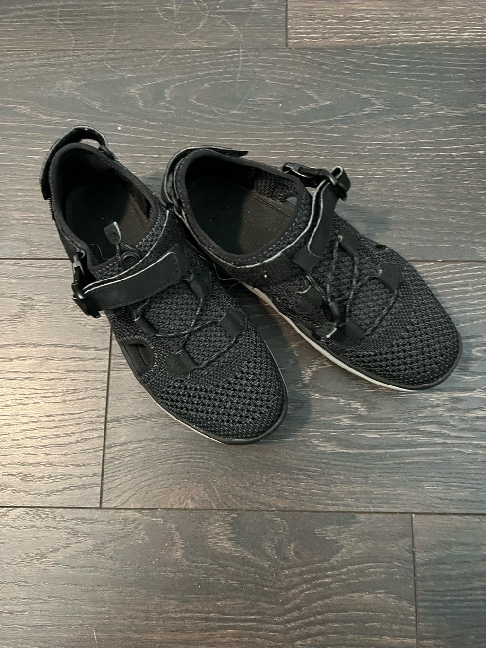 Teva Women’s Black Knit Sport Sandal-Sneakers
